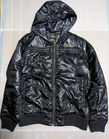 Karl Kani 블랙 후드 부착 자켓