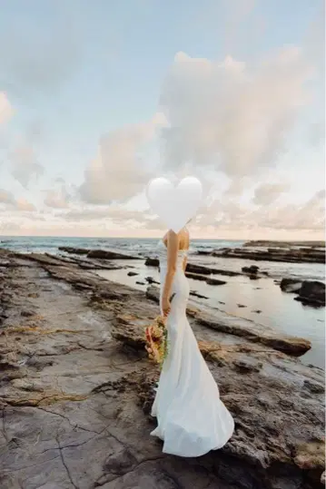 웨딩 드레스 머메이드 L 사이즈