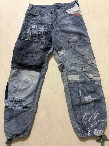 EL RODEO 엘르 로데오의 패치워크 데님 팬츠