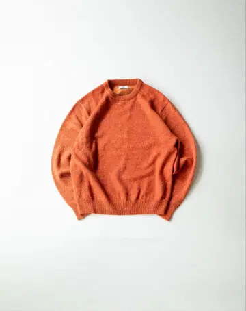 BONBON 울 멜란지 스웨터 오렌지 S