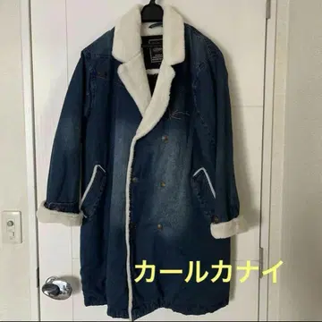 칼카니 Karl Kani 퍼 보아 데님 코트 자켓