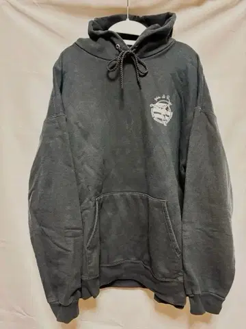 Hanes 후드티 구제 의류 백 프린트 블랙