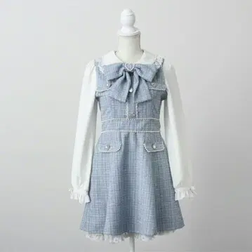 하트 펄 아가씨 트위드 원피스