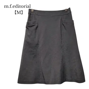 [MF 에디토리얼] 무릎 기장 플레어 스커트 그레이 M 사이즈