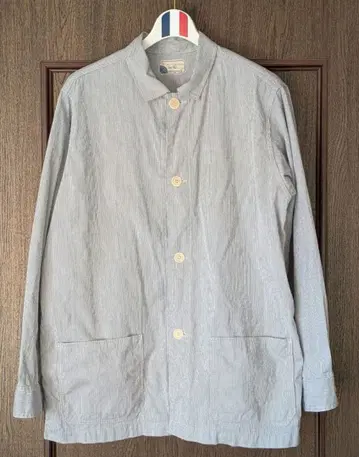 워커즈 얇은 소재 스트라이프 셔츠 자켓