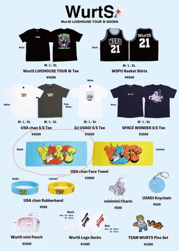 WurtS USA chan 페이스 타월 소다 블루 파랑