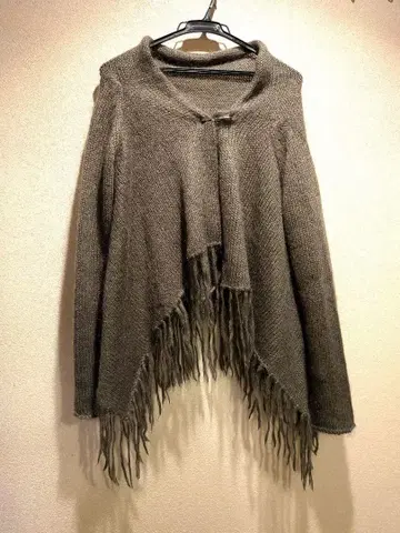 kiliwatch 판초 가디건 모헤어 50% 핀 포함