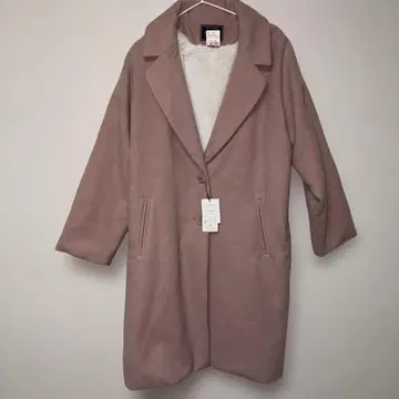 시마무라 안감 퍼 체스터 코트