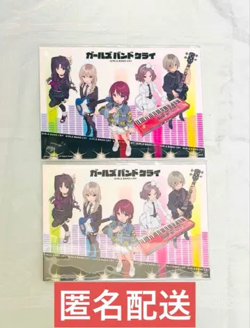 걸즈 밴드 클라이 비주얼 보드 화이트 배경 디자인 2점 세트