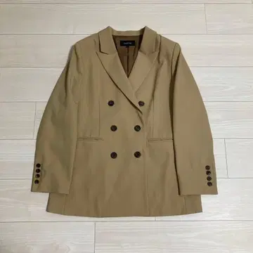 UNTITLED 베이지 더블 브레스트 테일러드 자켓 3