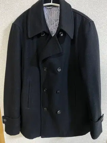 GU 남성용 피코트 블랙 L 사이즈