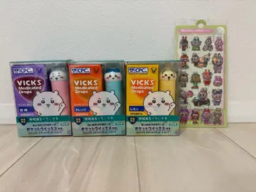 VICKS 메디케이티드 드롭스 3종 세트 덤 포함 씰 러브브