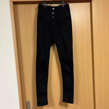 ELDER EMODA 블랙 스키니 팬츠