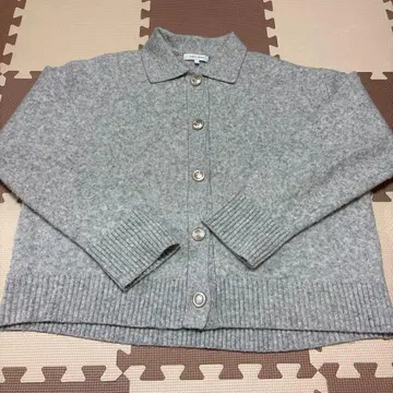 GLOBAL WORK 폴로 카라 니트 가디건 M