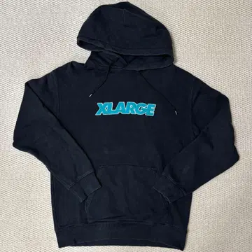 XLARGE 블랙 후드 부착 후드티
