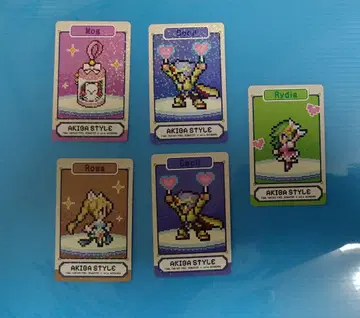 파이널 판타지 아틀레 아키하바라 캐릭터 카드 5장 (4종류)