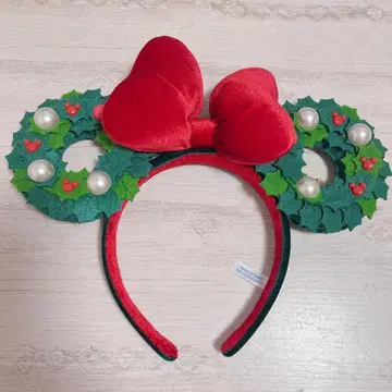 디즈니 크리스마스 머리띠 리스 2024