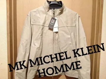 새상품 MK MICHEL KLEIN HOMME 가죽 라이더 자켓