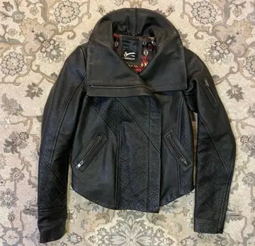 라이더 자켓 가죽 자켓 DENHAM 덴함 블랙 소가죽