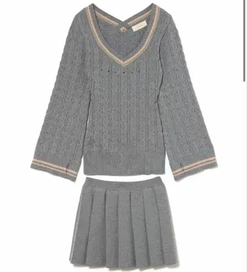 Yuhua school knit set up ANDMARY