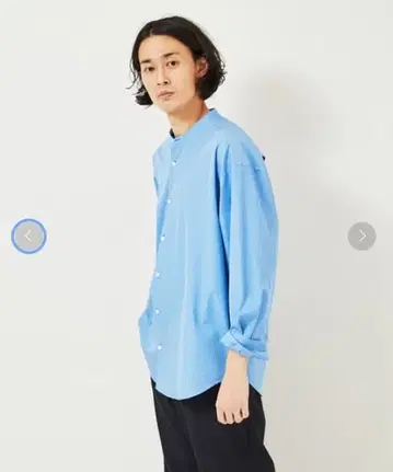 EDIFICE [ THOMAS MASON ] 오버 사이즈 밴드 카라 셔츠