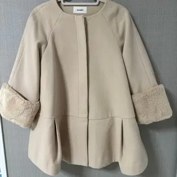 snidel 베이지 노카라 코트