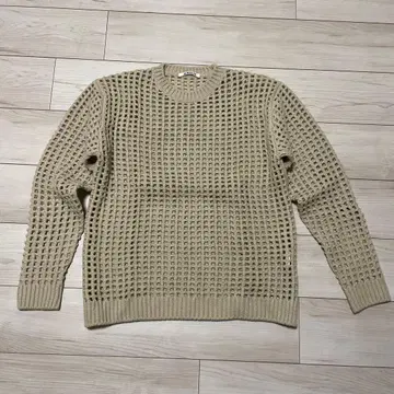 오라리 felt yarn mesh knit mockneck Long