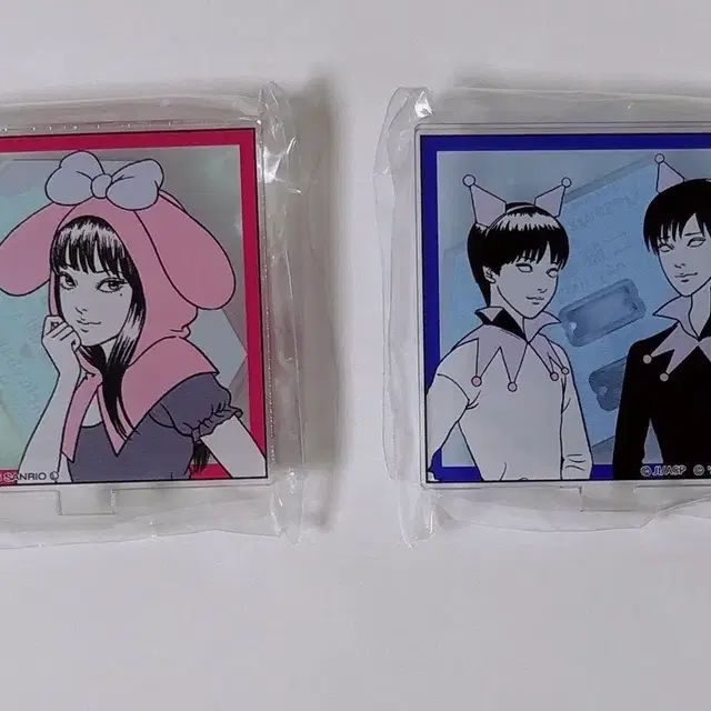 이토준지 산리오 콜라보 아크릴 스탠드 가챠 2개 일괄