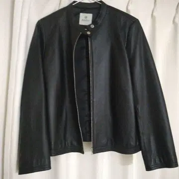 새상품급.nano universe 블랙 가죽 자켓 천연 가죽
