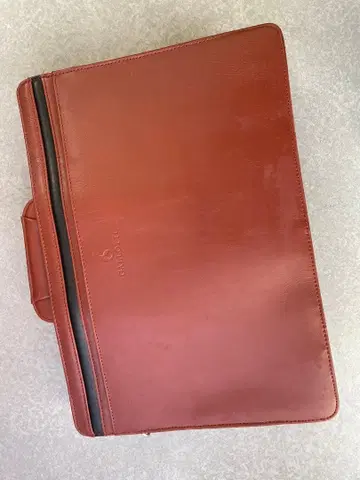 GALLOTT I의 브라운 가죽 비즈니스 백 A4 대응