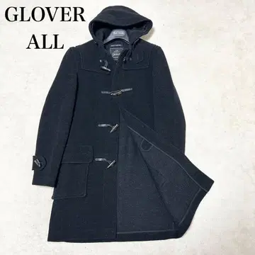 컨디션 최상 글로버올 헤링본 원단 더플 코트 다크 그레이 현행