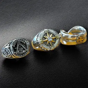 실버 반지 남성용 액세서리 스트릿 아메카지 노코어 TT