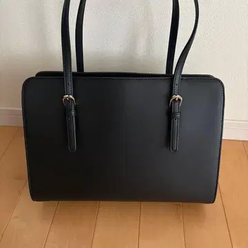 블랙 합성 피혁 비즈니스 백 취업활동