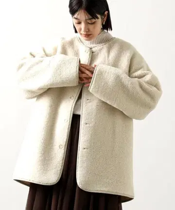 리버서블 보아 코트