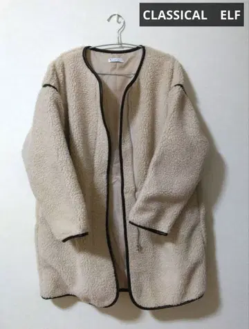 새상품급 CLASSICAL ELF 플리스 자켓 베이지