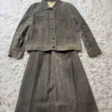 개버딘 k.t 여성용 셋업 램 가죽 레어 9호