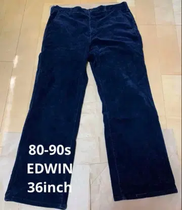 80-90s EDWIN 에드윈 코듀로이 팬츠 36inch 네이비