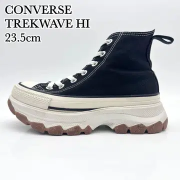 컨버스 트렉 웨이브 HI 블랙 화이트 통굽 23.5