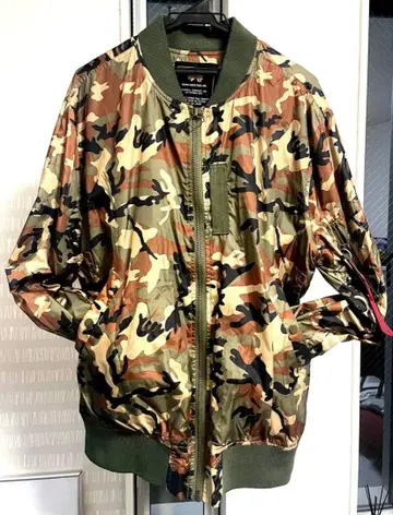 카모플라쥬 MA-1 플라이트 자켓