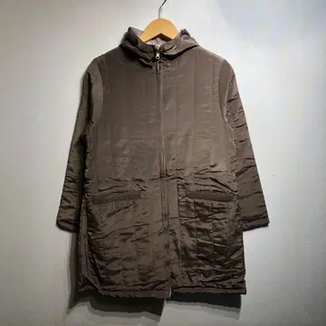 여성용 후드 부착 자켓/브라운