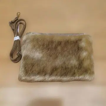 퍼 숄더백 브라운 계열