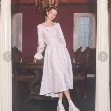 Lovilyn 리본 플라워 무늬 셋업