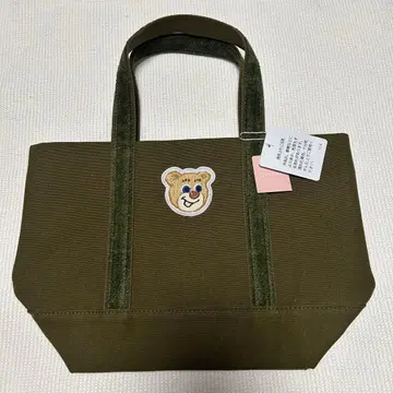 [ 미사용 새상품 ] 페이러브라리 와펜 토트 다크 그린