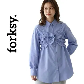 forksy.  포멀 대응 프릴 뷔스티에 부착 셔츠