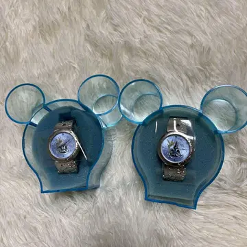 디즈니 20주년 기념 손목시계 팅커벨 2개 세트