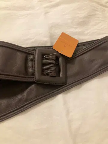 UNITED ARROWS 다크 브라운 가죽 벨트