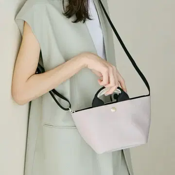 탑카피 스코치 그레인 2way 미니 토트백