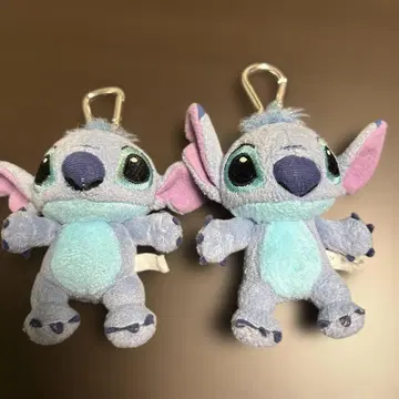 스티치 봉제 인형 키링 카라비너 포함