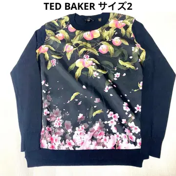 [컨디션 최상] TED BAKER 꽃무늬 긴팔 니트 스웨터 사이즈 2