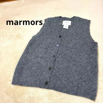 새상품급 marmors 말모아 니트 베스트 알파카 혼방
